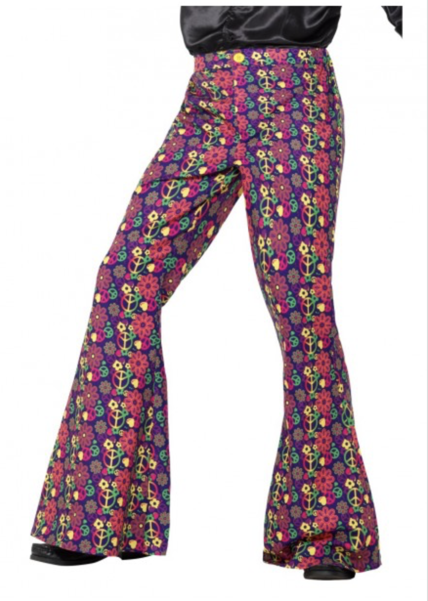 60s Psychedelic CND Flared Trousers, | LETZ PARTY